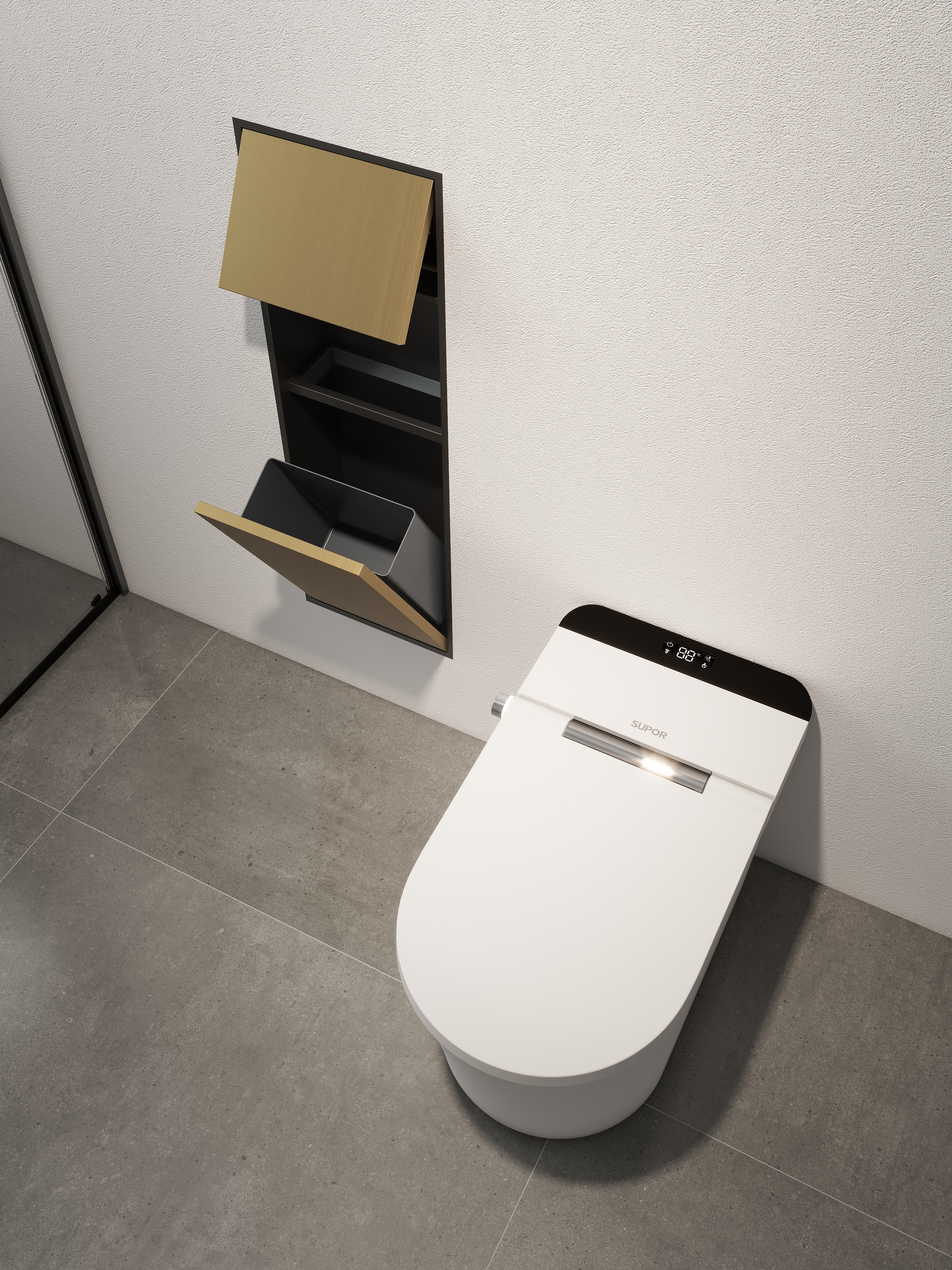 MBK-MA04(纸巾盒拉圾桶 壁龛隐藏款)