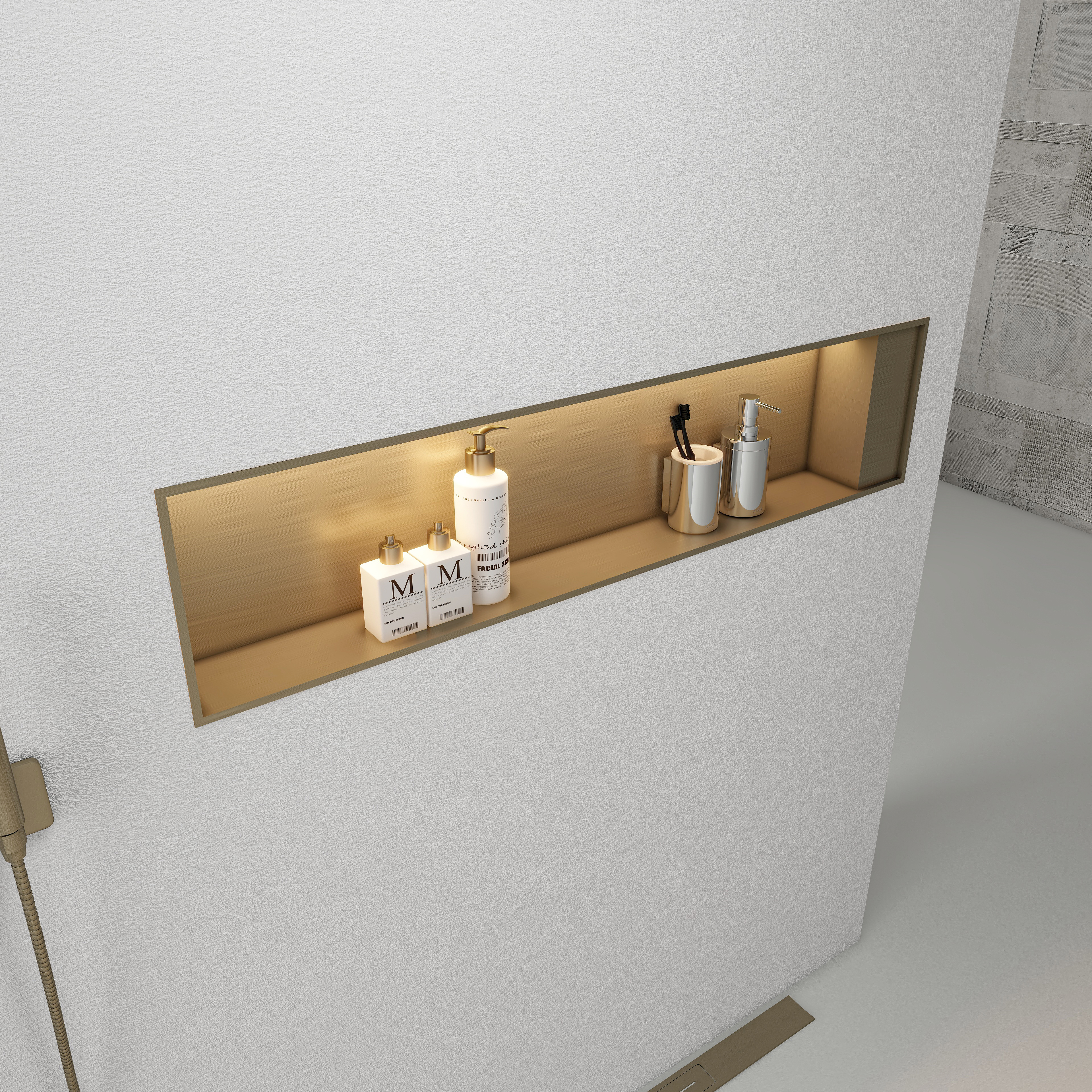 MBK-AF02 横置单层尾翼壁 龛(带灯)