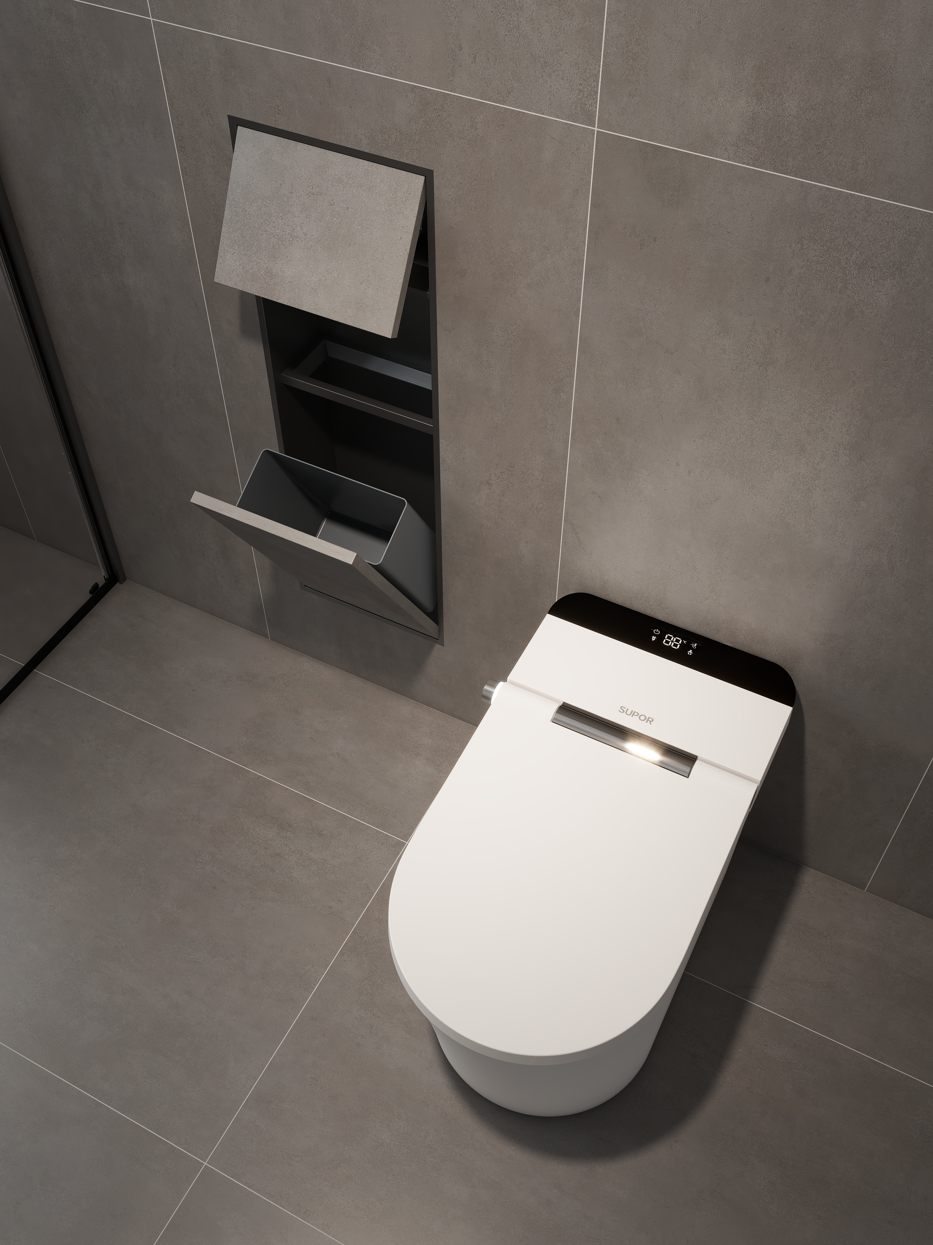 MBK-MA04(纸巾盒拉圾桶 壁龛隐藏款)